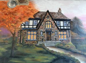 painting of a home